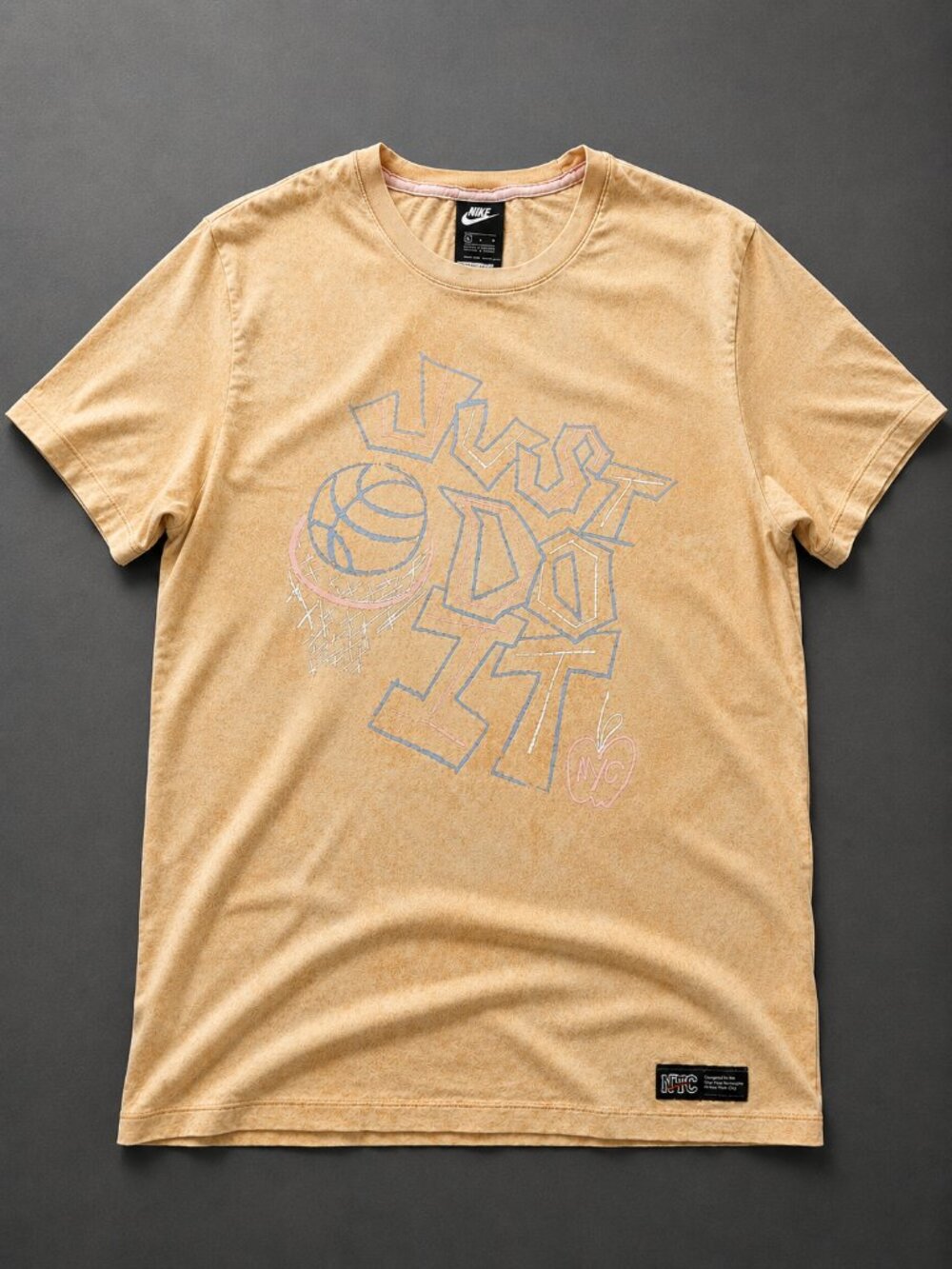 Nike Men's Sportswear "Just Do It" Chalk NYC Streets Graphic Tee - Size XL